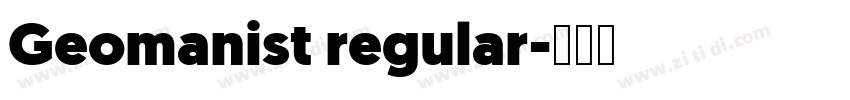 Geomanist regular字体转换